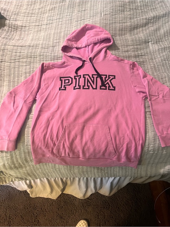 PINK Victoria's Secret Jackets & Blazers - PINK Victoria's Secret Pink Logo Pullover Hoodie
